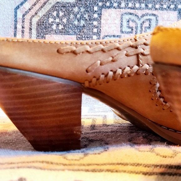 1990's Coldwater Creek Leather Mule Slides Size 8.5 - Picture 10 of 16